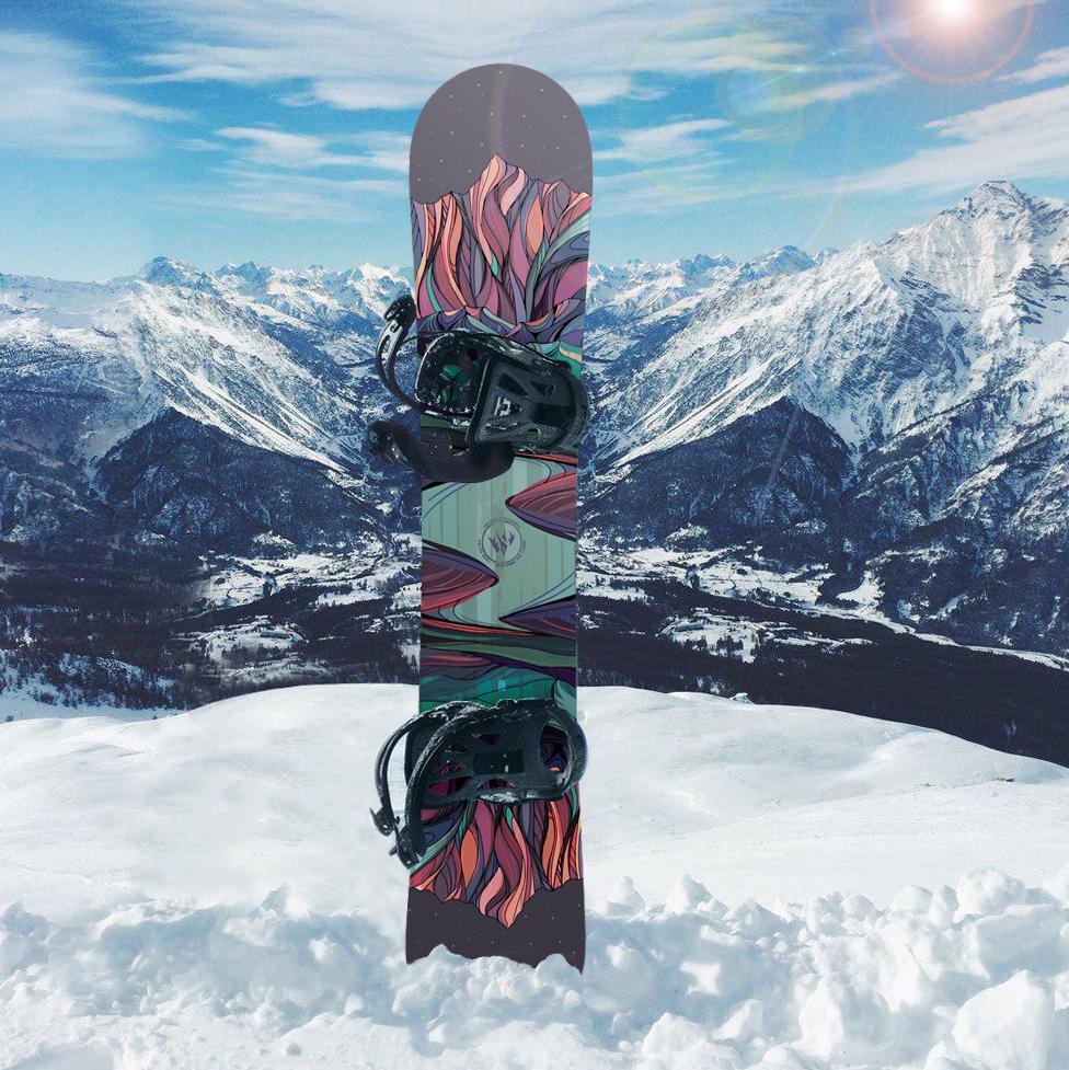 Наклейка на сноуборд Abstraction_01 (bord_1354)