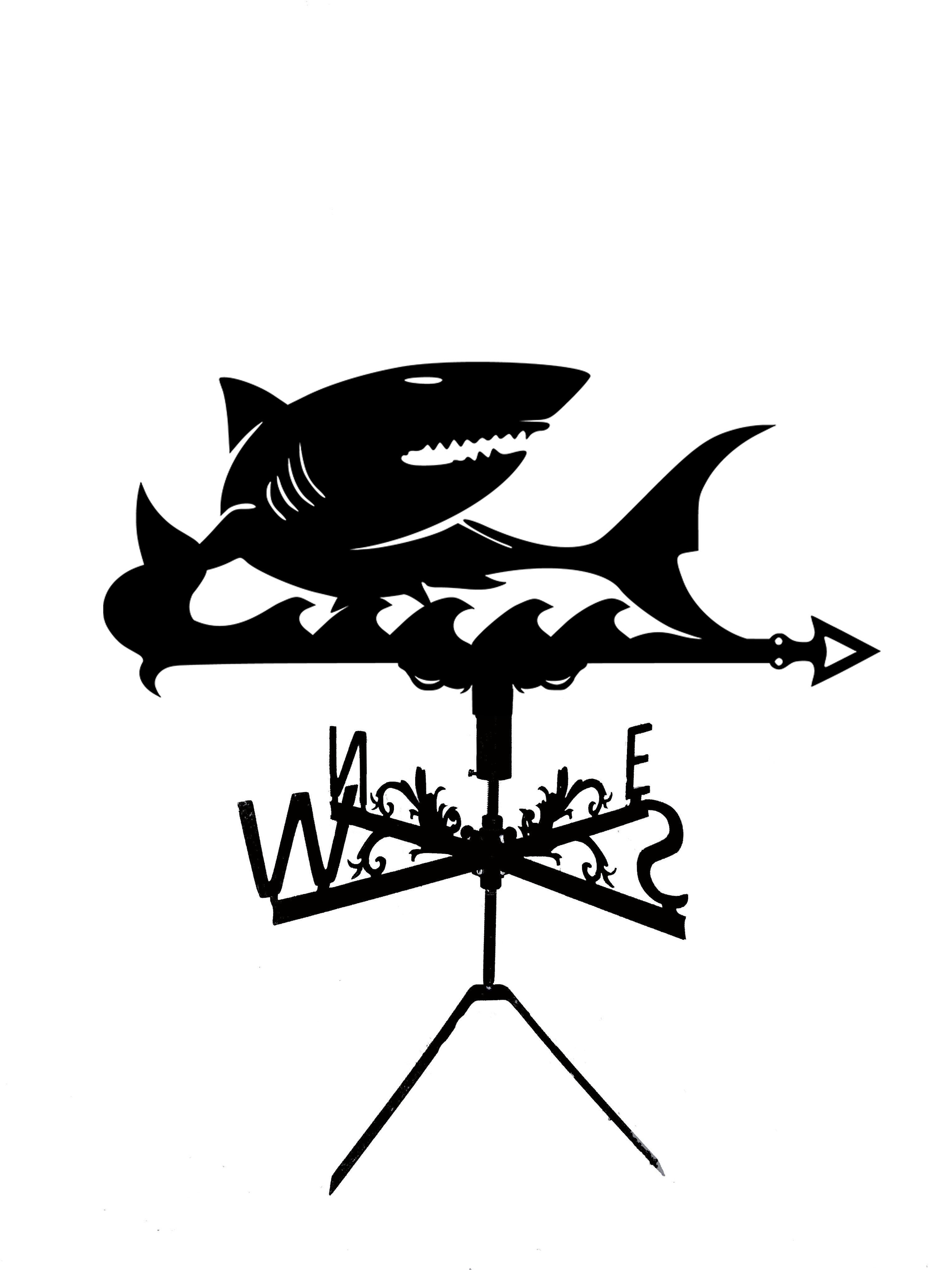 Флюгер на беседку/колодец Акула (27415116)