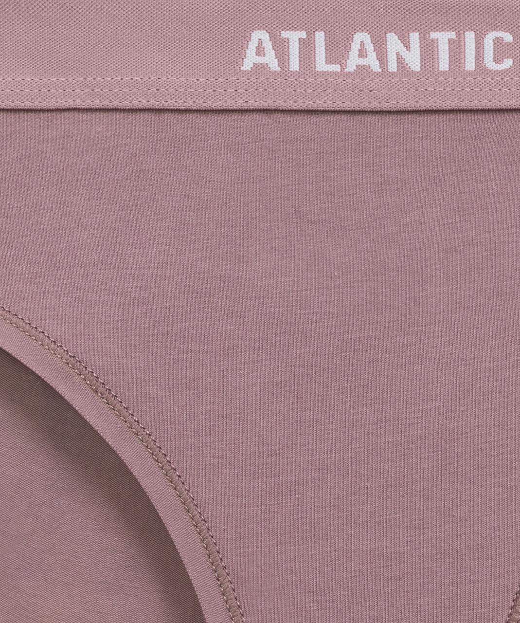 Набор трусов-бикини женских Atlantic 3CLP-012 средней посадки с широкой резинкой S Розовый/Винный/Бежевый (2765548281) - фото 6