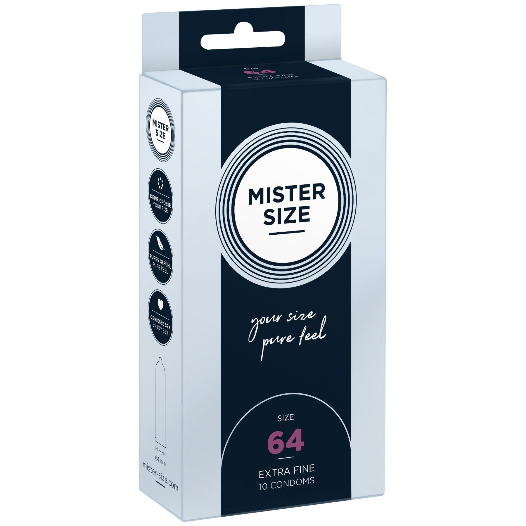 Презервативи Mister Size Pure Feel 0,05 мм р. 64 10 шт. (SO8047)