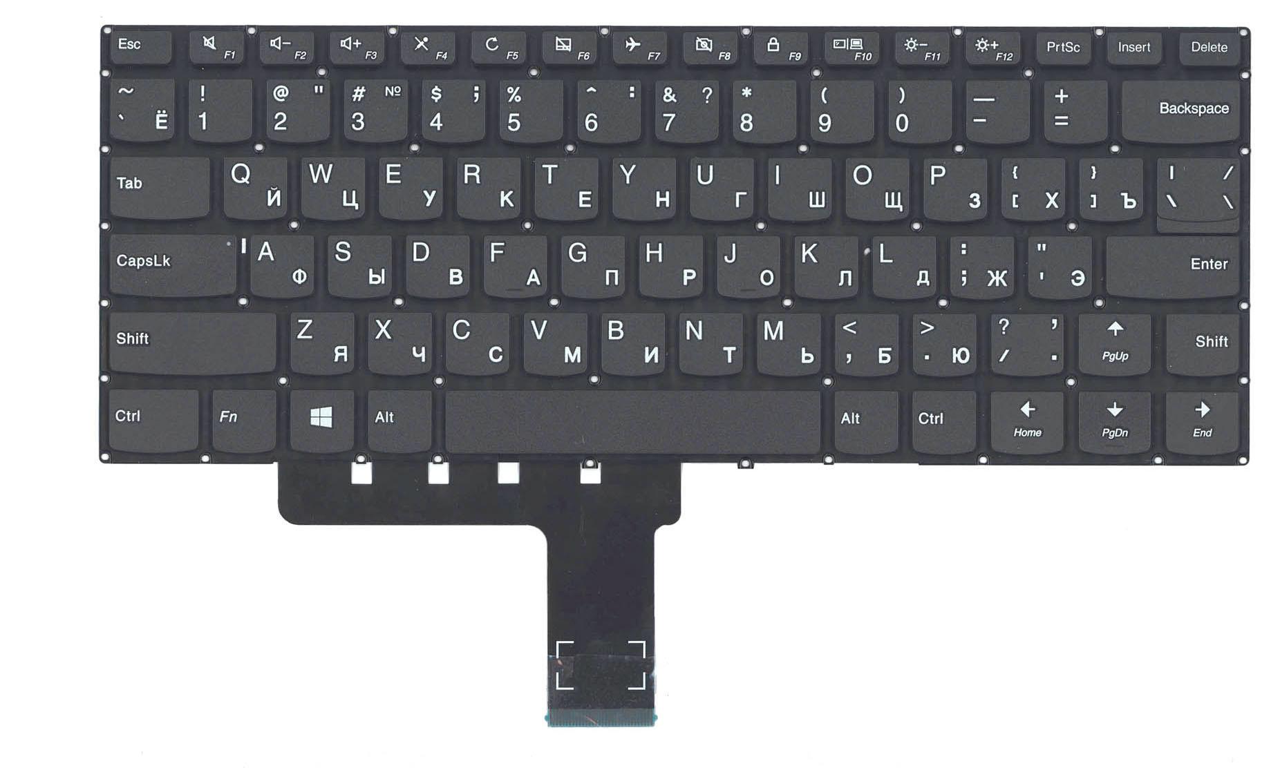 Клавиатура для ноутбука Lenovo IdeaPad 310-14ISK Black