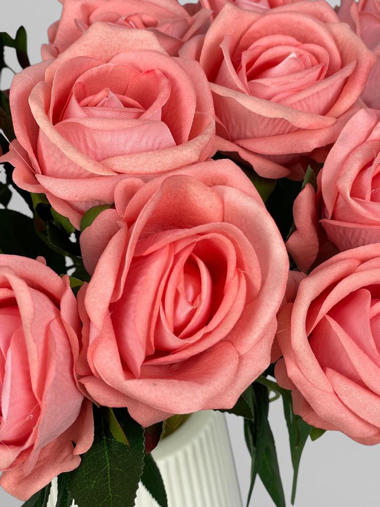 Роза на стебле 51 см Коралловый (К02084) - фото 4 Роза на стебле 51 см Коралловый (К02084) - фото 4