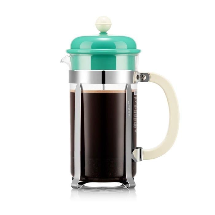 Френч-прес на 8 чашок Bodum Caffettiera 1 л Зелений/Кремовий (2670899)