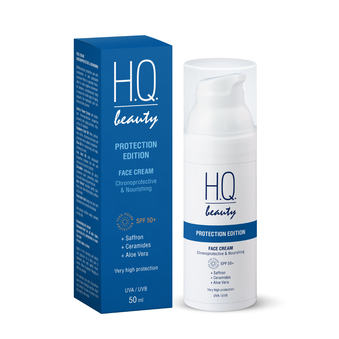 Крем для лица H.Q.Beauty Protecrion Edition Хронозащита и питание SPF +50 50 мл