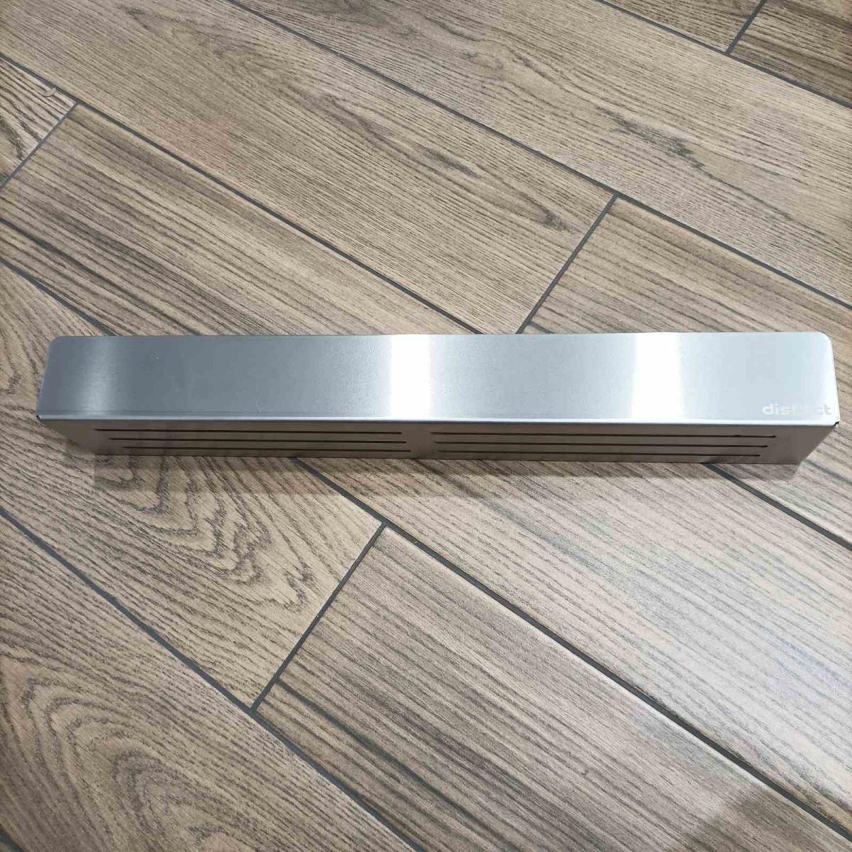 Полиця пряма відкрита Disfact HH-50 L-форми з нержавіючої сталі для ванної кімнати 50 см Сріблястий (3333) - фото 7