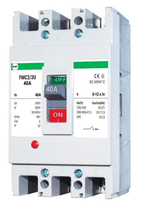 Автоматический выключатель Промфактор FMC2/3U 40 А 35 кА 8-12In (FMC23U0040)