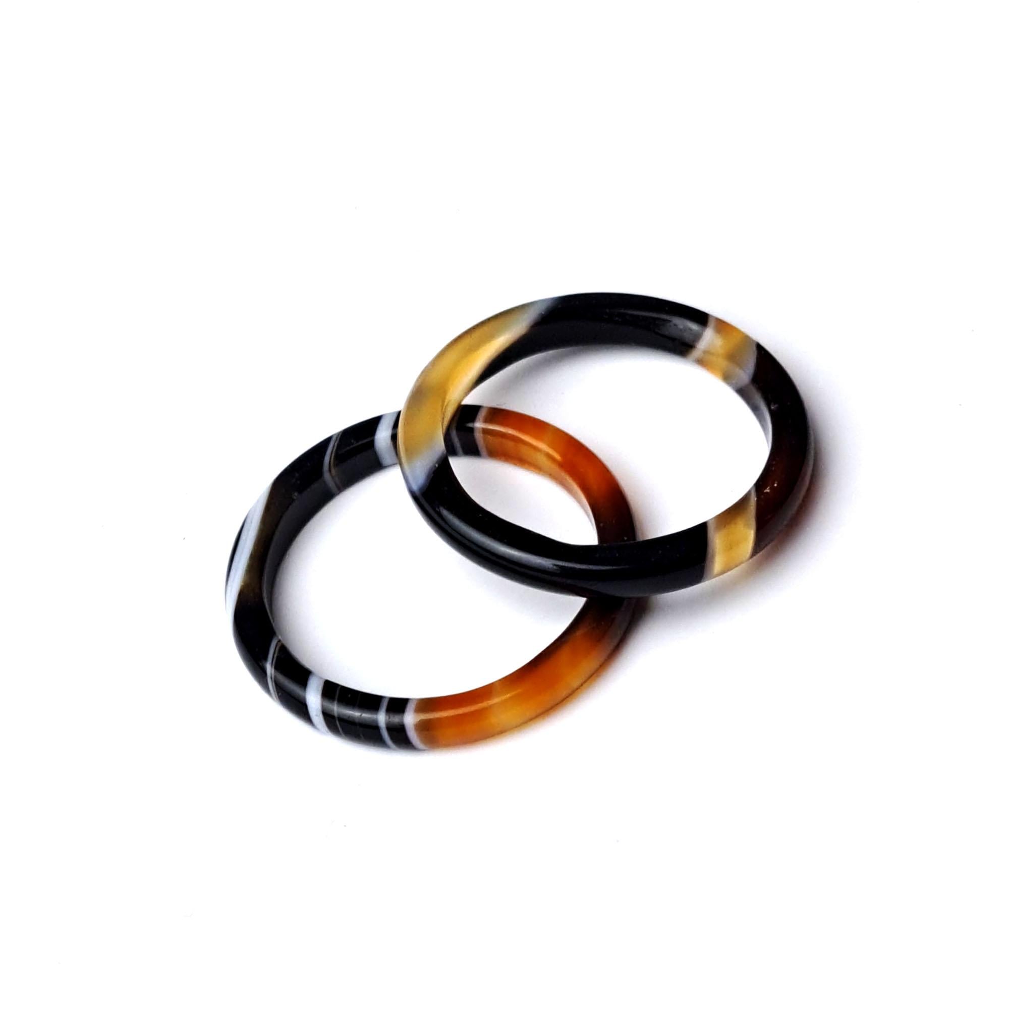 Кольцо DARSANA из натурального камня агат (DRSCH00К235)