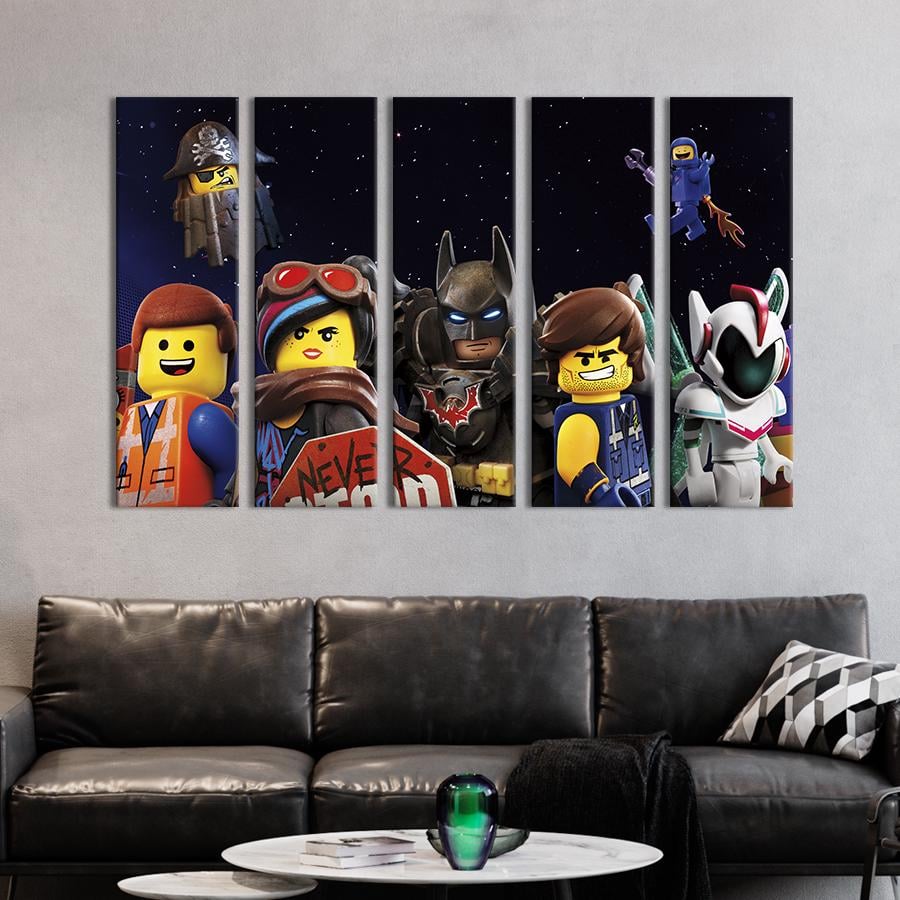 Картина на холсте Веселая команда Лего Фильма 155x95 см (1516-51)