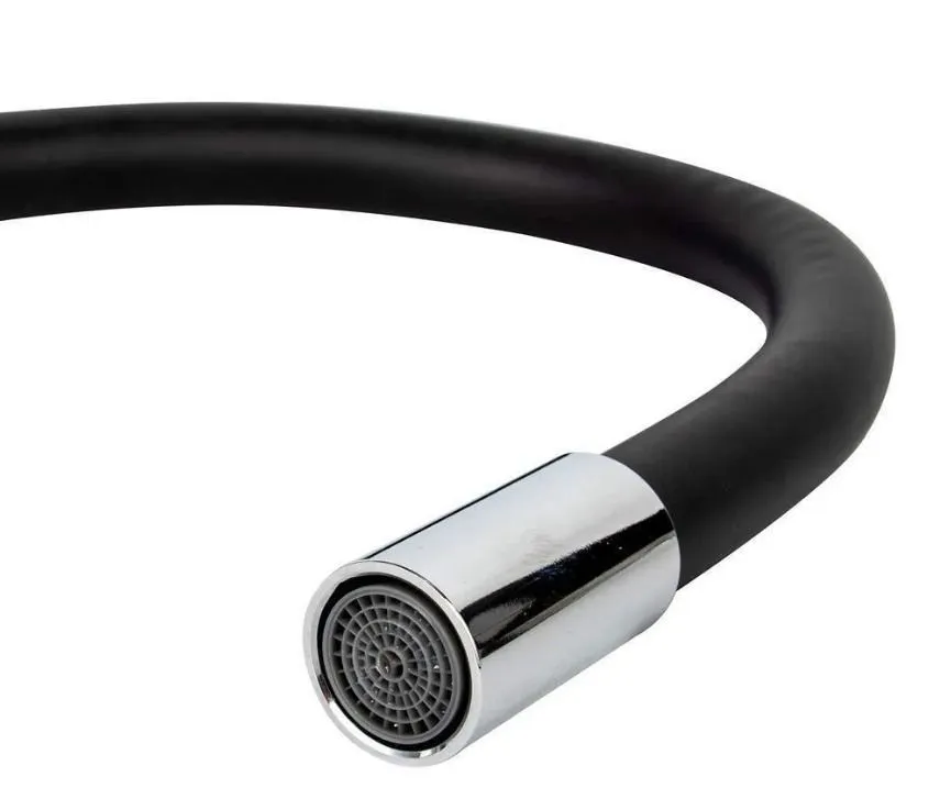 Излив для кухонного смесителя MIXXUS SPO-06.SUS Refl.Black гибкий из нержавеющей стали SUS304 Черный (MI6066) - фото 8
