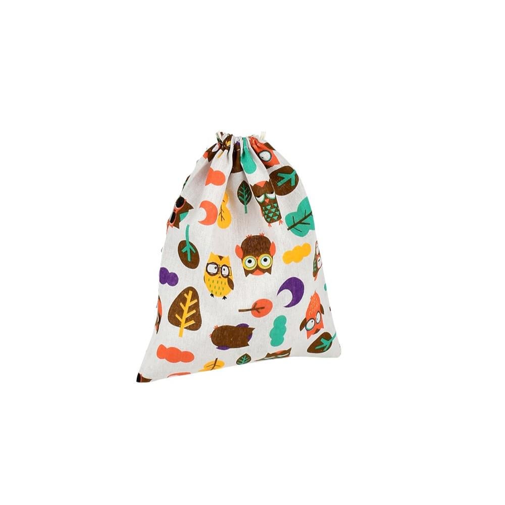 Мешочек для продуктов Stenson Эко с ярким принтом 25х31 см Белый (WW02845)