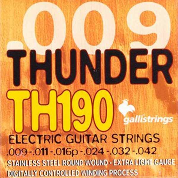 Струны для электрогитары Galli Thunder Hunter TH190 09-42 Extra Light
