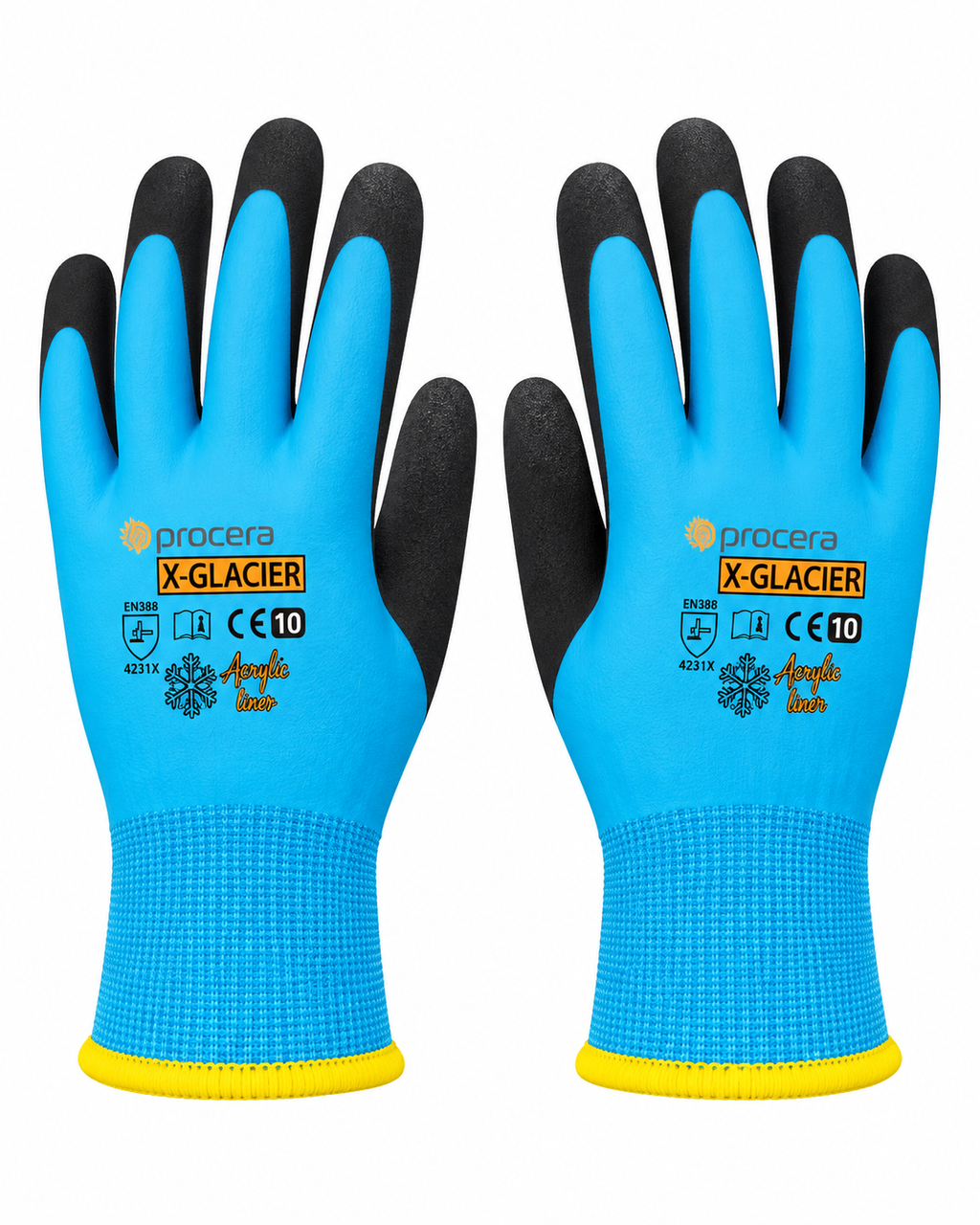 Рукавички для риболовлі PROCERA X-GLACIER зимові водонепроникні р. 10 (503)