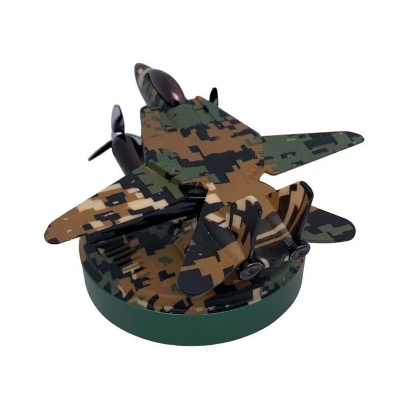 Ароматизатор автомобильный Самолет-истребитель на солнечной батарее в подарочной упаковке Камуфляжный/Зеленый (4544-Leader) - фото 7 Ароматизатор автомобильный Самолет-истребитель на солнечной батарее в подарочной упаковке Камуфляжный/Зеленый (4544-Leader) - фото 7