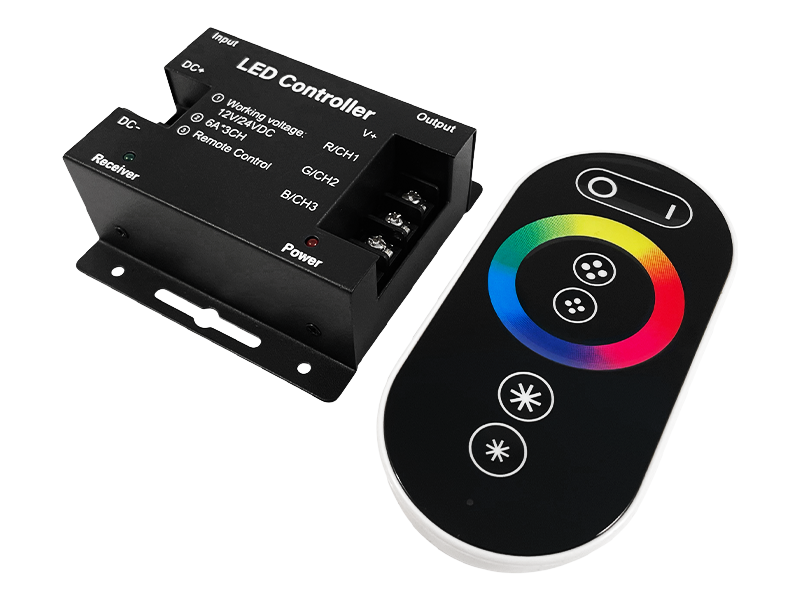 Контроллер RGB 6A/CH радио сенсорный Черный (4852)