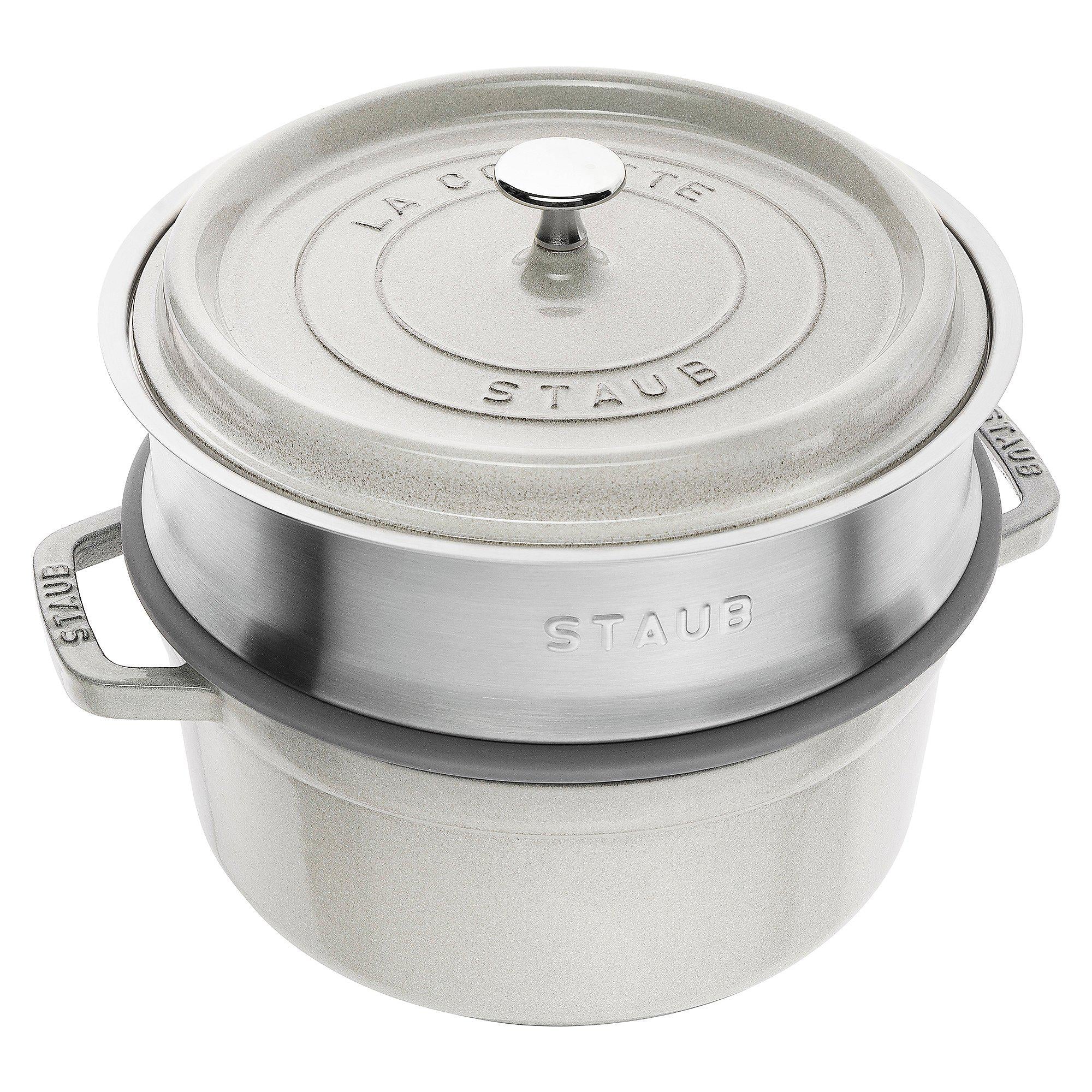 ᐉ Каструля-кокотниця з паровою вставкою Staub La Cocotte кругла