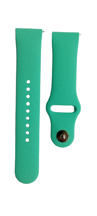 Ремешок для часов силиконовый 175х22 мм Spearmint green (3796) - фото 2 Ремешок для часов силиконовый 175х22 мм Spearmint green (3796) - фото 2