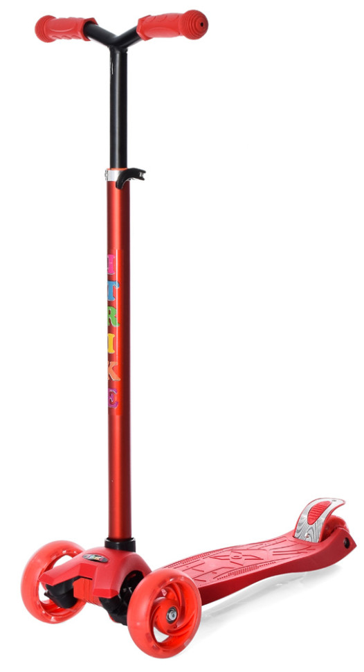 Самокат iTrike трехколесный со светящимися колесами Красный (DS-171-S-89)
