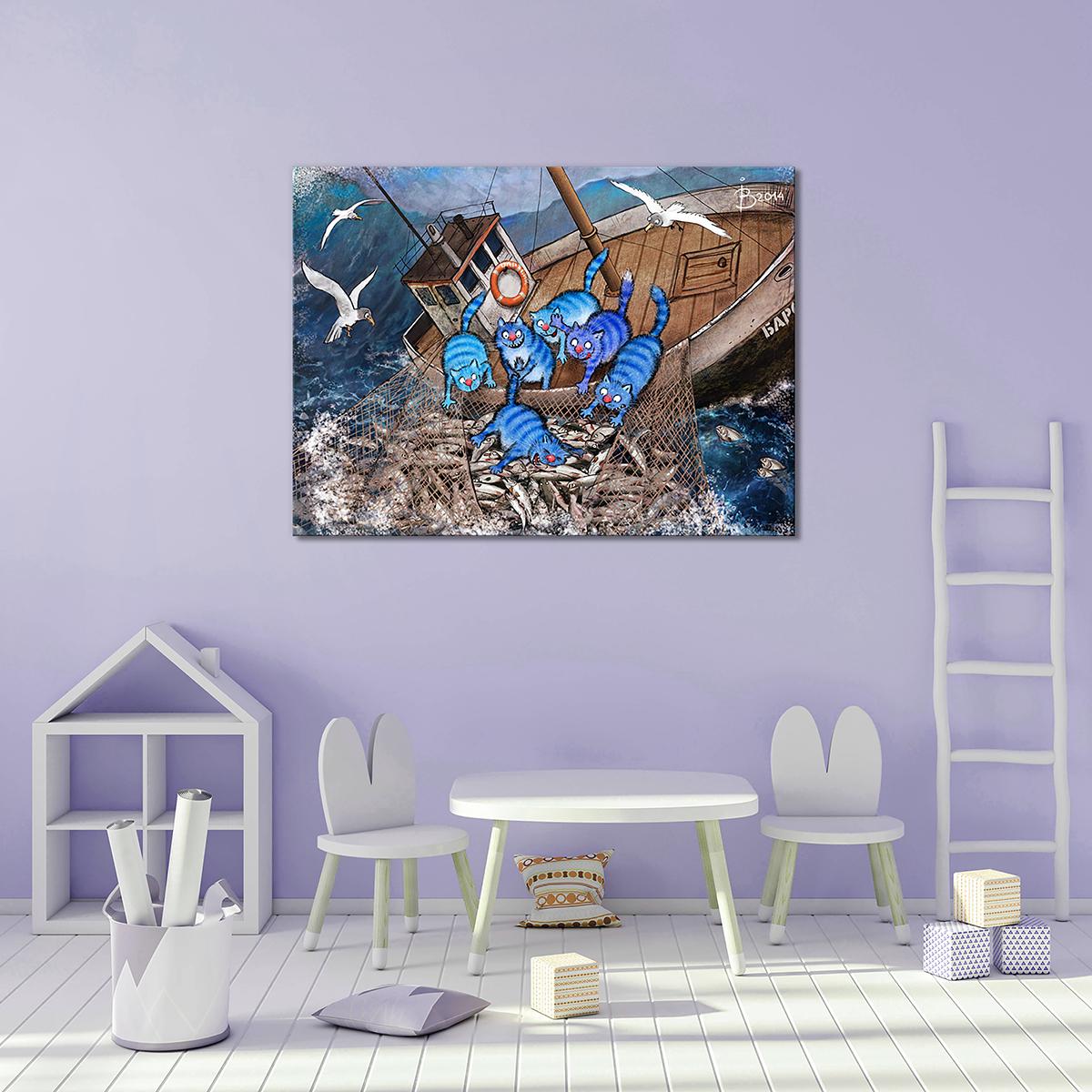 Модульная картина Клевый улов 1 модуль 70x105 см