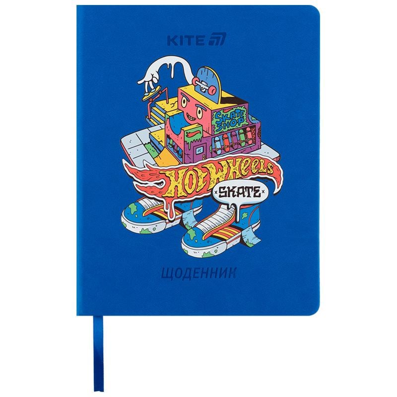 Дневник школьный KITE канцелярия Hot Wheels с твердой обложкой (114091)