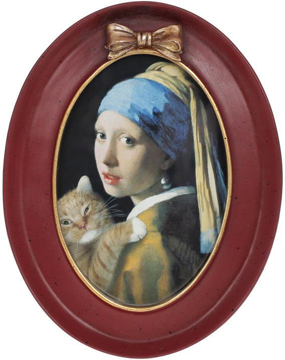 Фоторамка Миледи овальная 10х15 см Бордовый с золотым