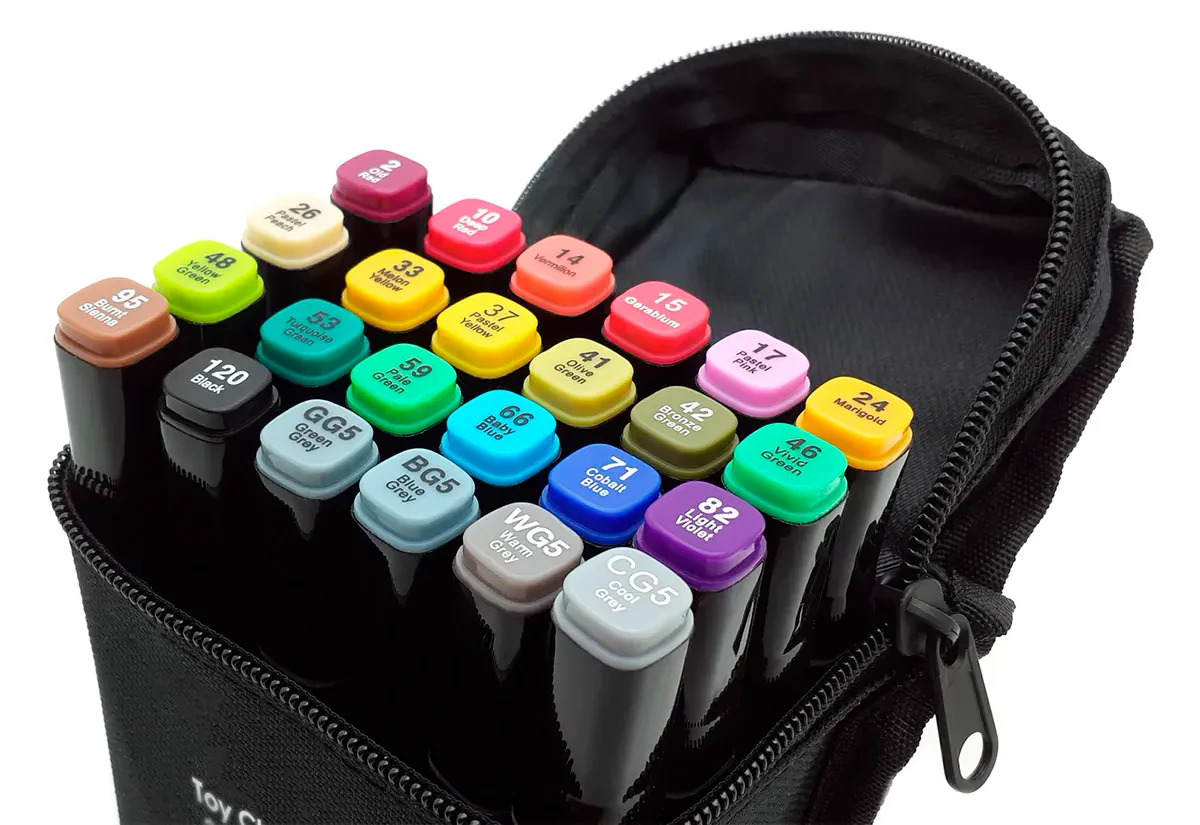 Набір маркерів двосторонніх 24 шт. (400) - фото 3 Набір маркерів двосторонніх 24 шт. (400) - фото 3