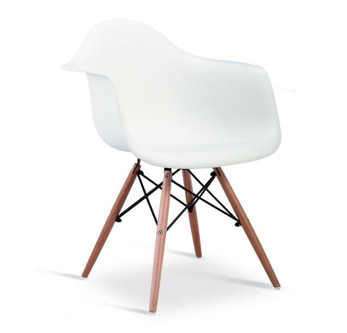 Кухонный стул DS-928 Mondi каркас дерево/металл сиденье пластик ЕвроДом белый