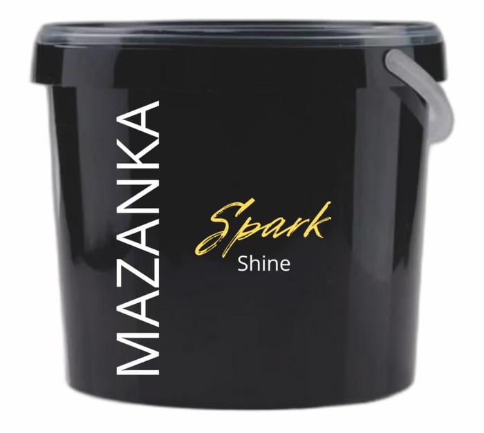 Декоративна штукатурка перламутрова MAZANKA Spark Shine 1 л Білий