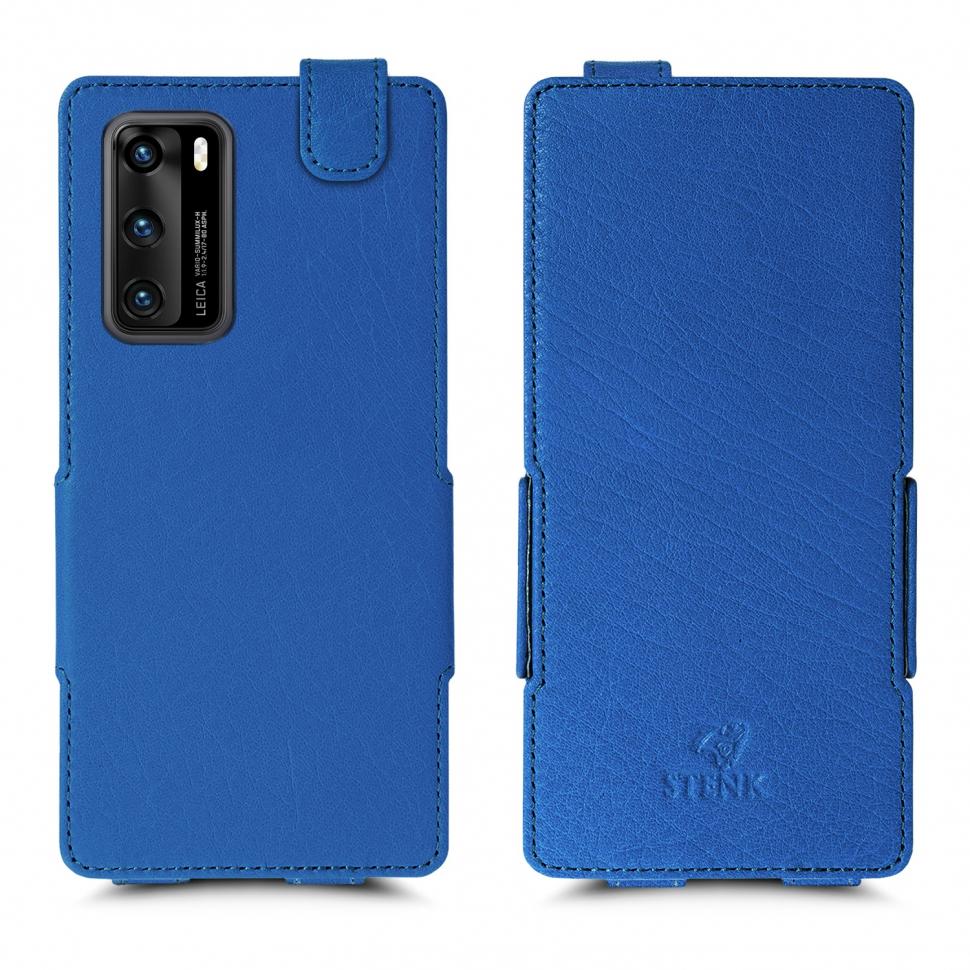 Чехол флип Stenk Prime для Huawei P40 Ярко-синий (65632)