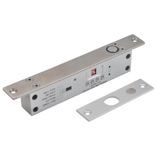 Защіпка електроригельна KRAFT KRF-500A 12V 130 мА з вбудованим таймером закриття Сірий (31400256)