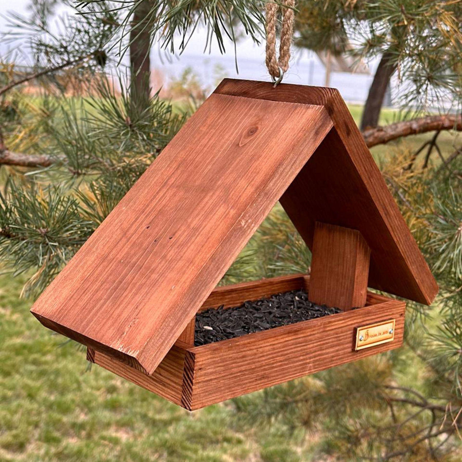 Кормушка для птиц подвесная House for birds Радуга Венге