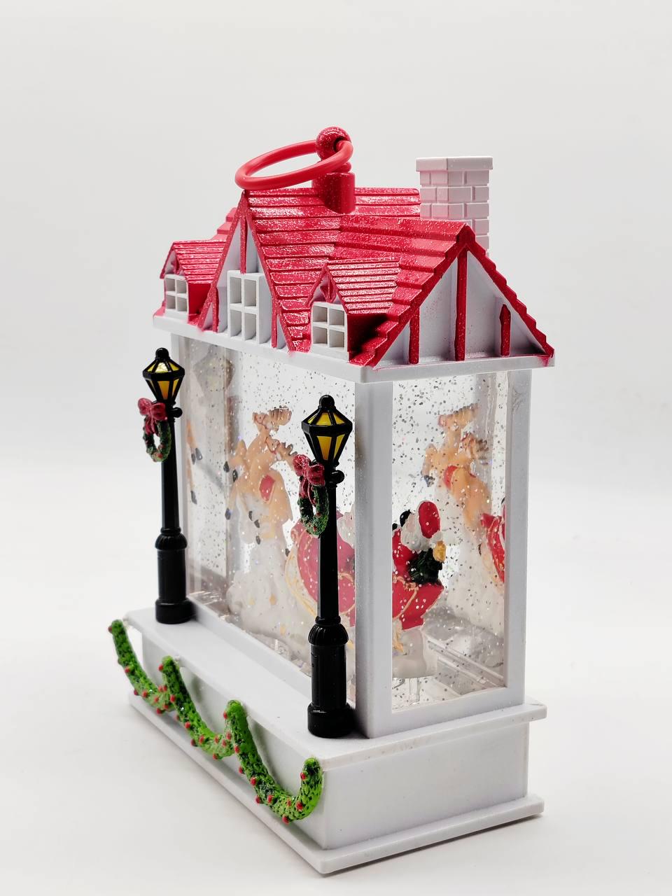 Ліхтар музичний новорічний від батарейок та USB 25 см (26140953) - фото 2 Ліхтар музичний новорічний від батарейок та USB 25 см (26140953) - фото 2