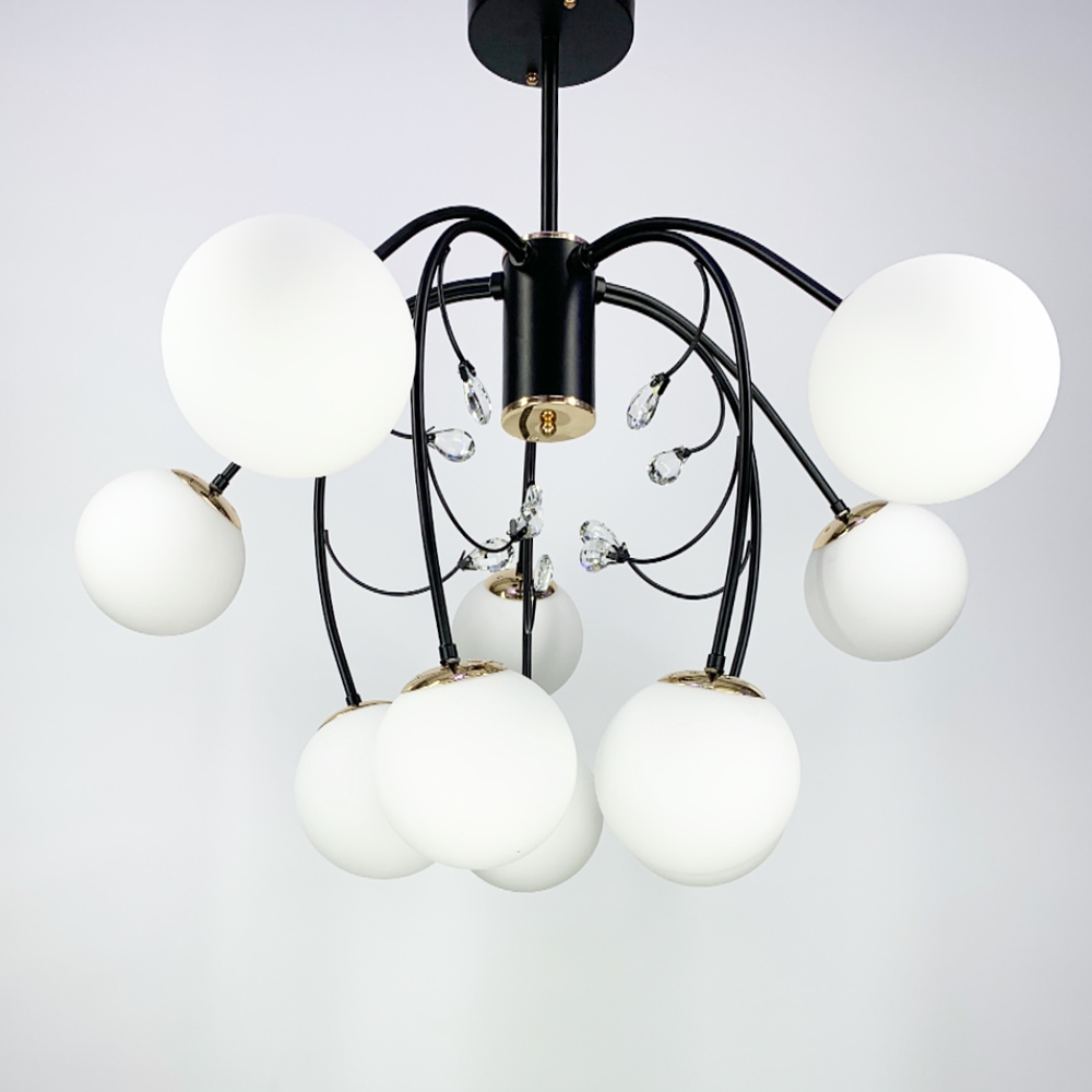 Люстра на 10 плафонов Белый (2003 BK) Люстра на 10 плафонов Белый (2003 BK)