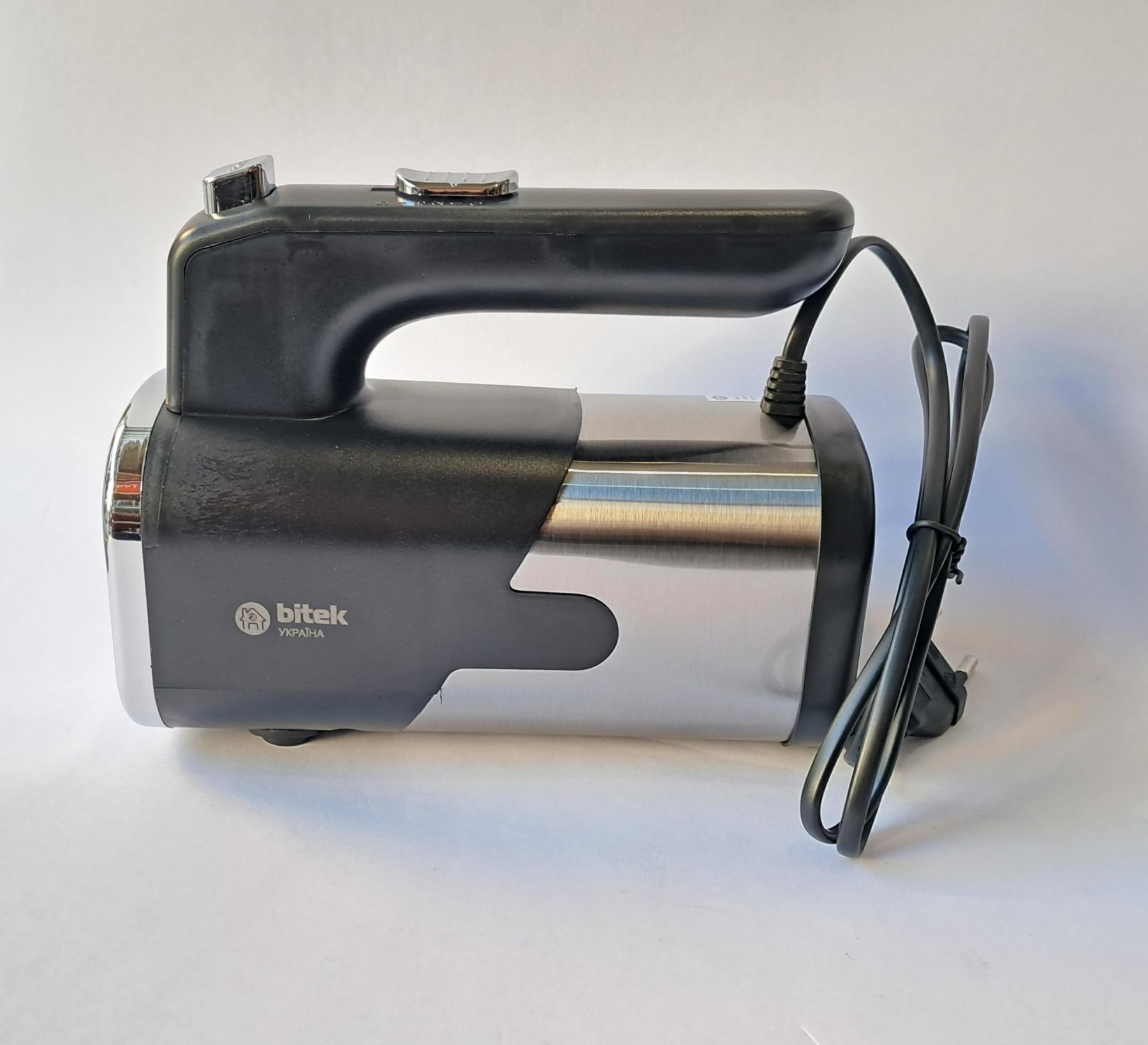 Міксер електричний ручний BITEK 1200 Вт Сіро-чорний (BT-6630)