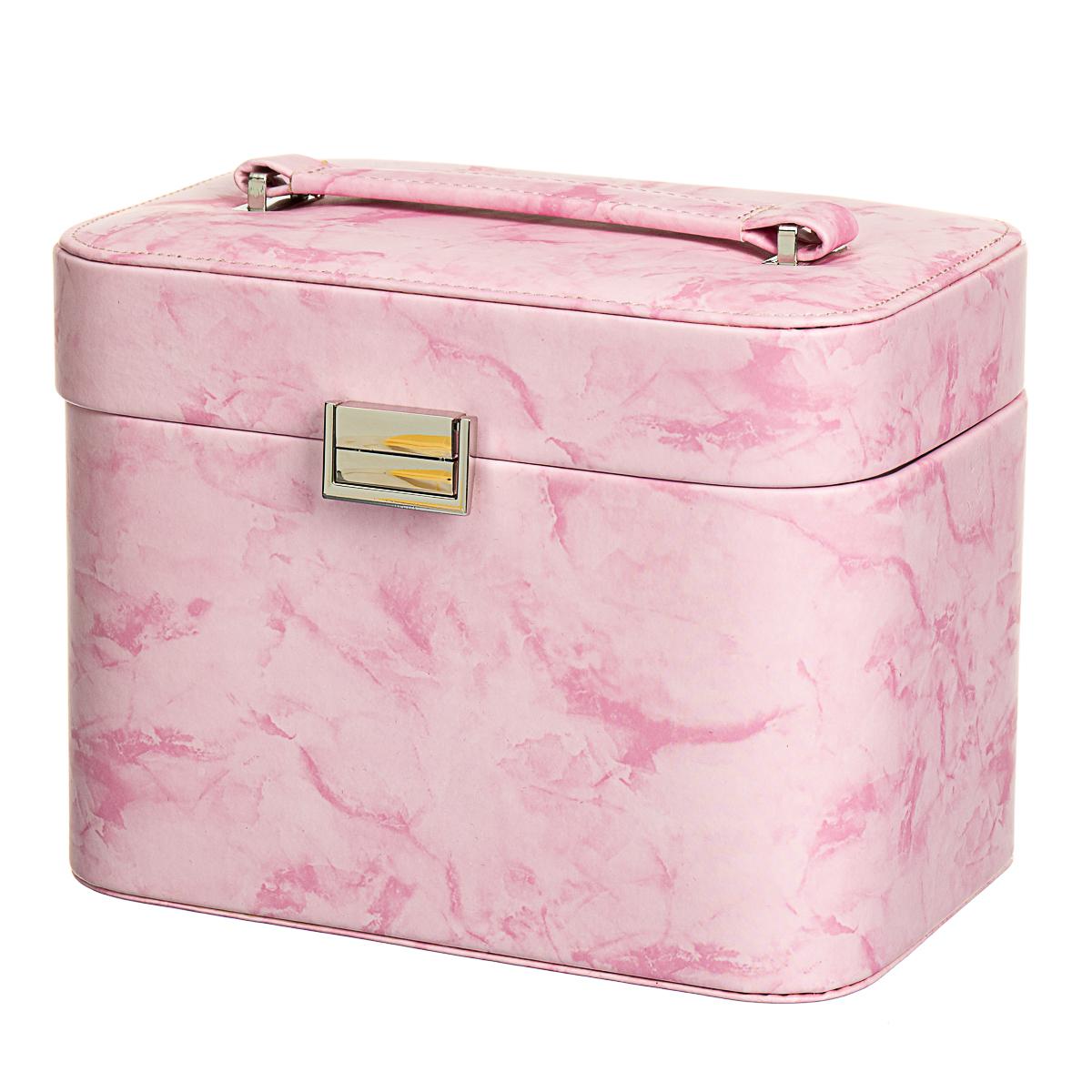 Шкатулка для прикрас Elisey Рожевий мармур (0505-007/pink)