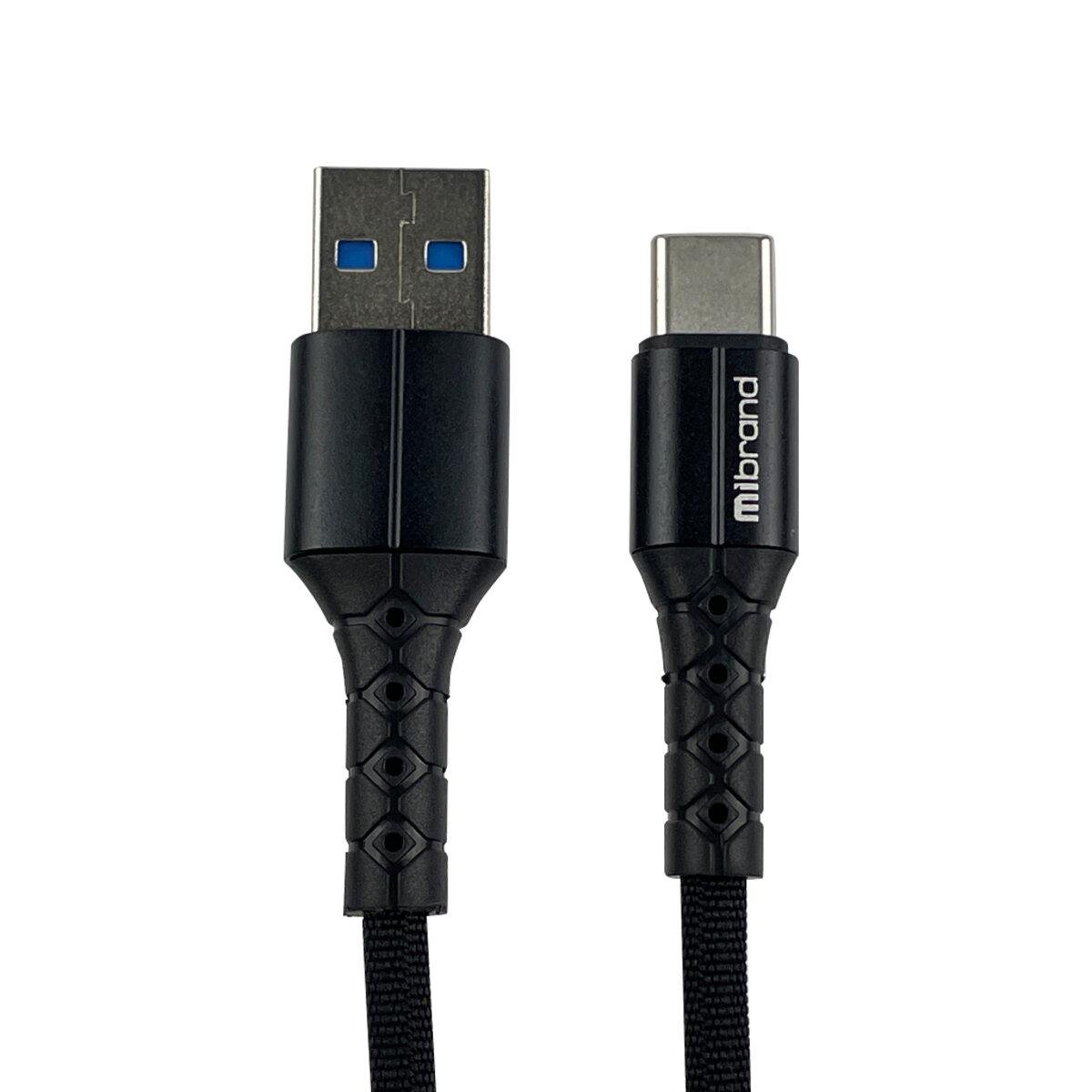 Кабель Mibrand MI-12 High Current Charging Line USB for Type-C 5A 1 м Black (MIDC/12TB)