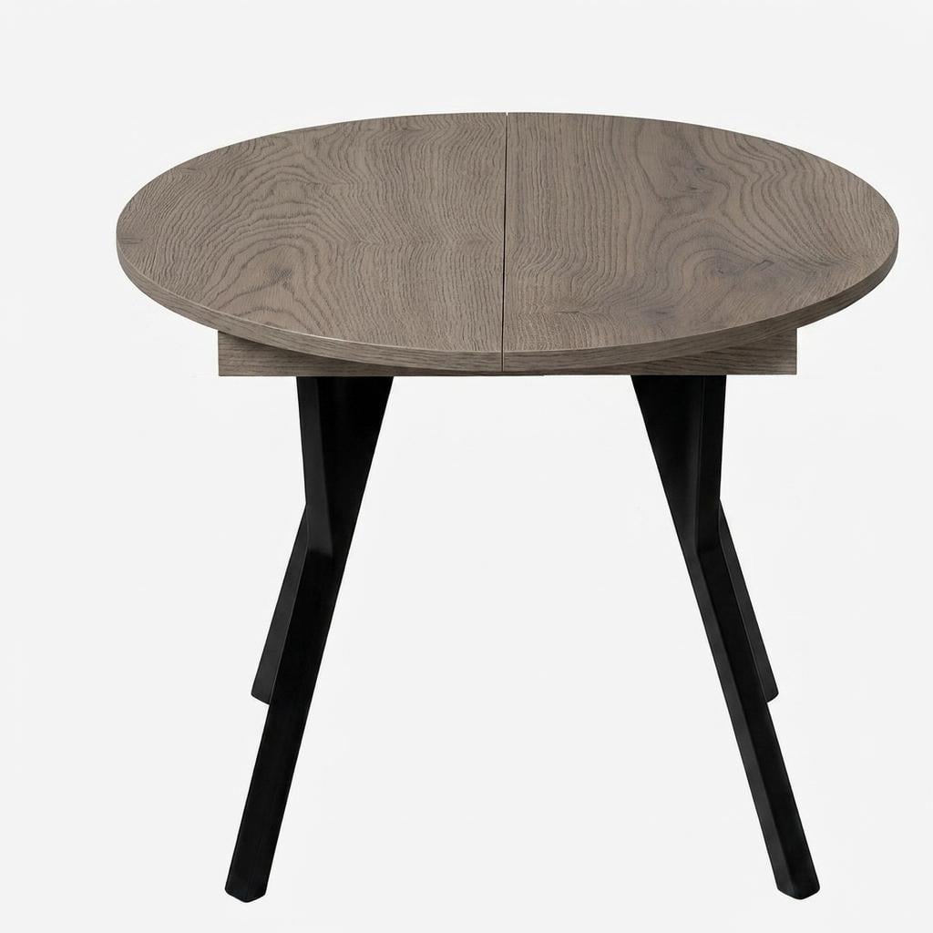 Обеденный стол Fusion Furniture Рондо 900 Черный/Кремона оак
