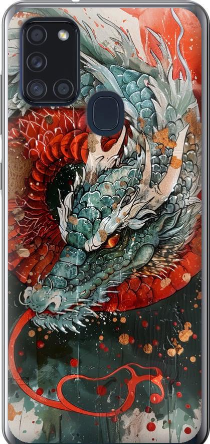 Чехол на Samsung Galaxy A21s A217F Стихия огня (6101t-1943-42517)