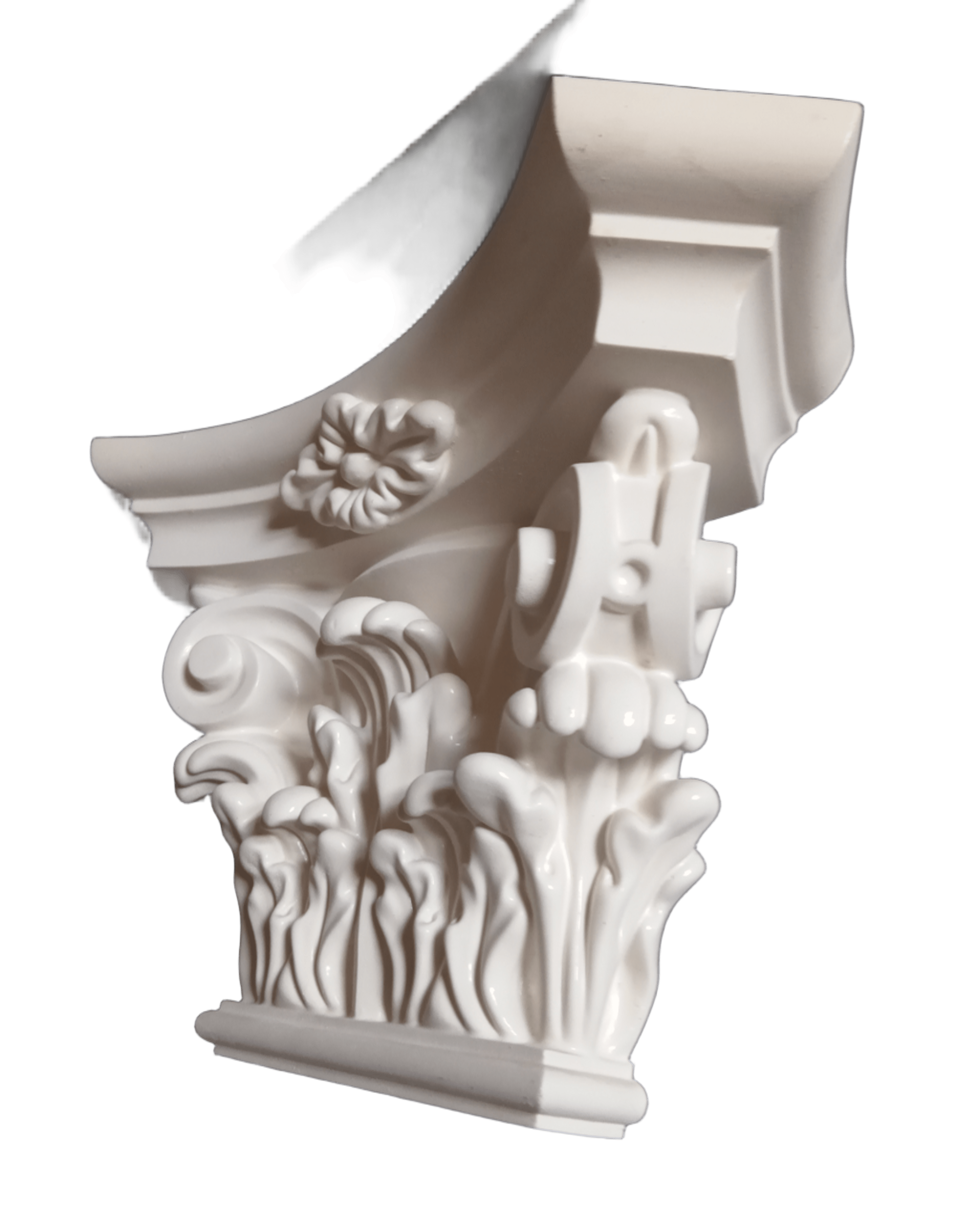 Капитель декоративная гипсовая к пилястре d 15 см 2 шт. (22889742) - фото 3