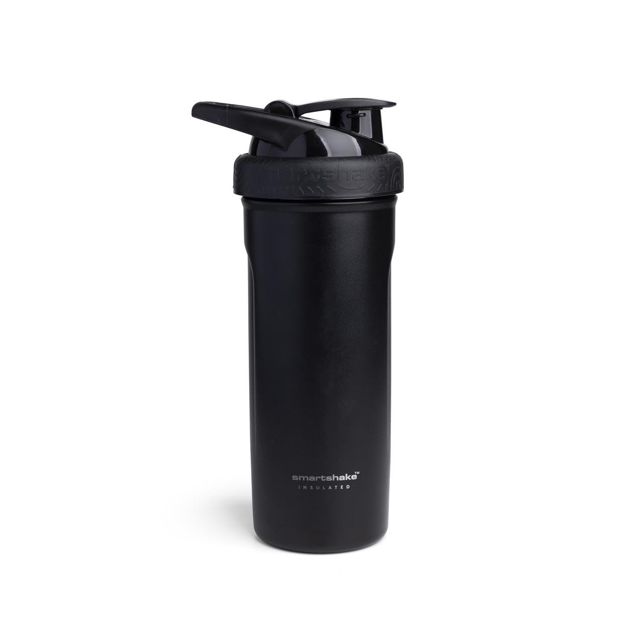 Шейкер спортивний SmartShake металевий Insulated Steel 750 мл Black