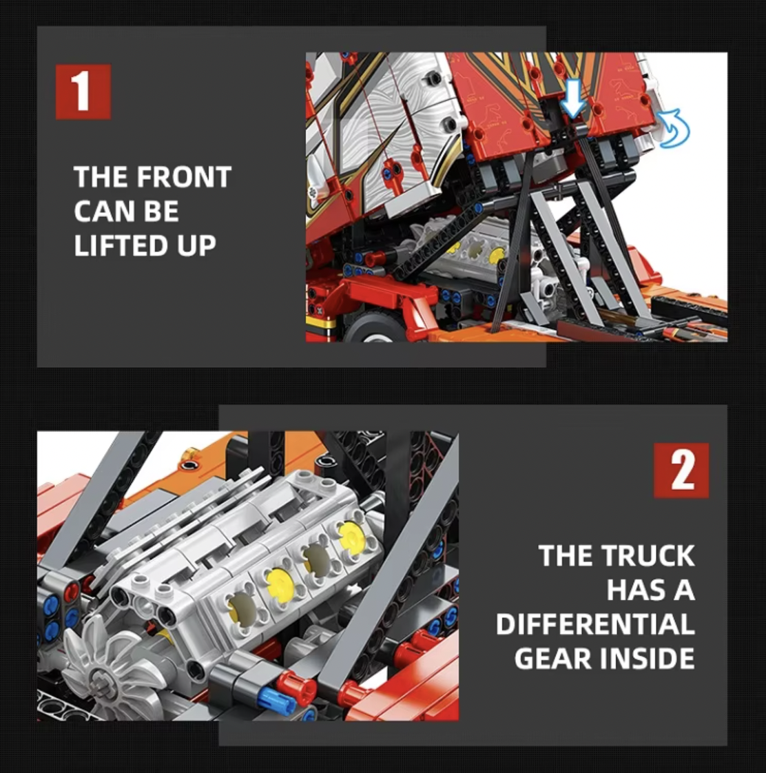 Конструктор Вантажівка SCANIA на радіокеруванні 1700 деталей - фото 4 Конструктор Вантажівка SCANIA на радіокеруванні 1700 деталей - фото 4