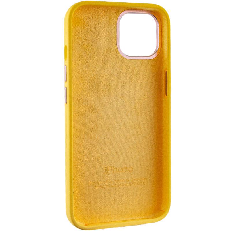 Протиударний чохол Silicone Case Metal Buttons (AA) для Apple iPhone 12 Pro Max (6.7") Жовтий / Sunglow - фото 6