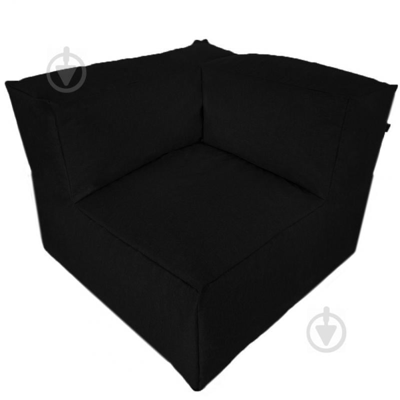 Бескаркасный модульный диван Блэк Угловой Tia-Sport (sm-0704-8) черный