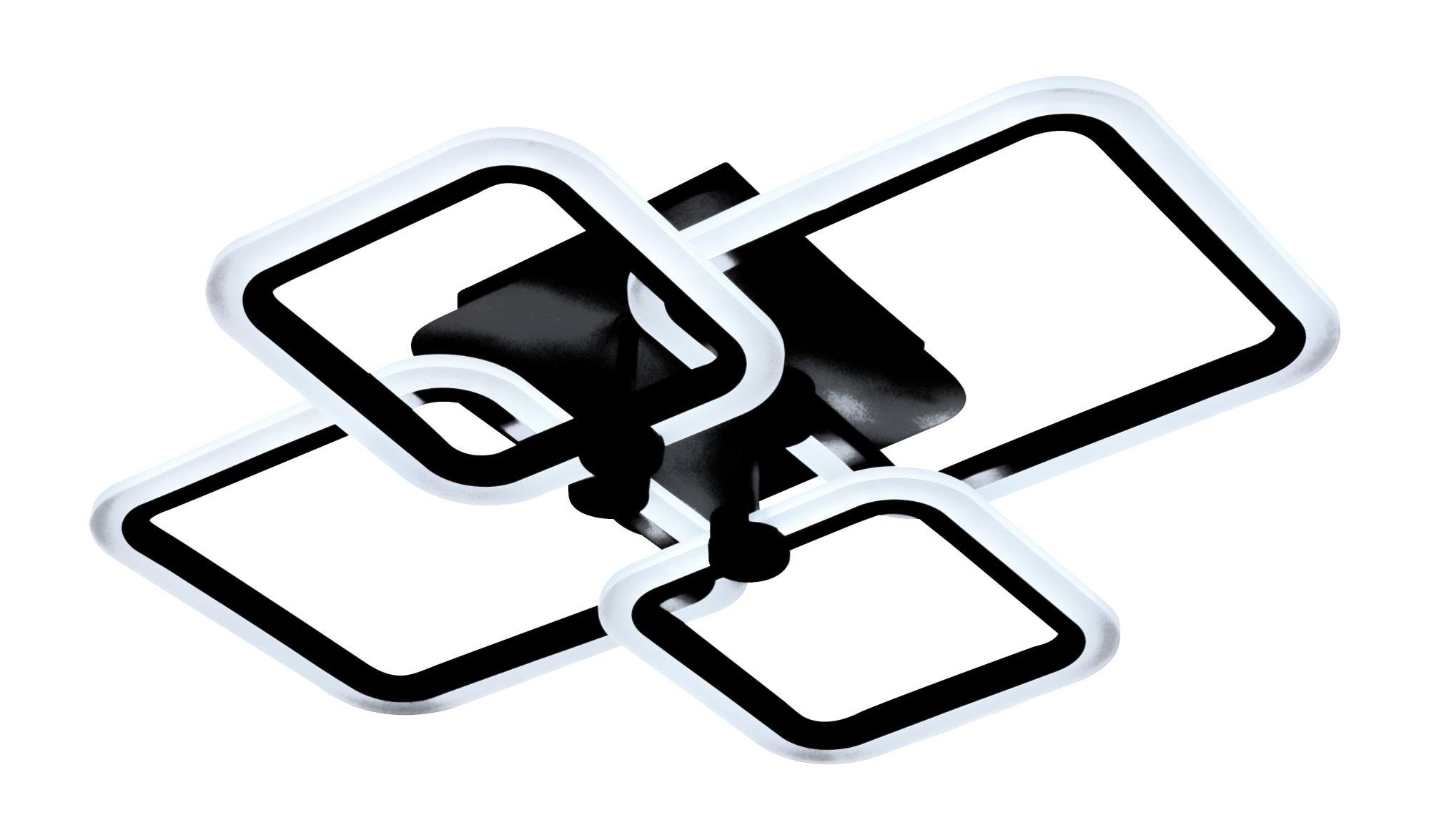 Люстра светодиодная акриловая Valeso V X6116-4 BK Черный (000040003)