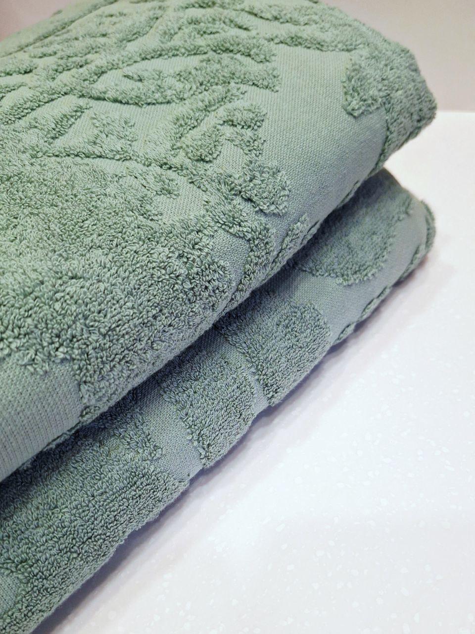 Простирадло махрове Parisa Home 150x200 см Зелений (1226) - фото 3