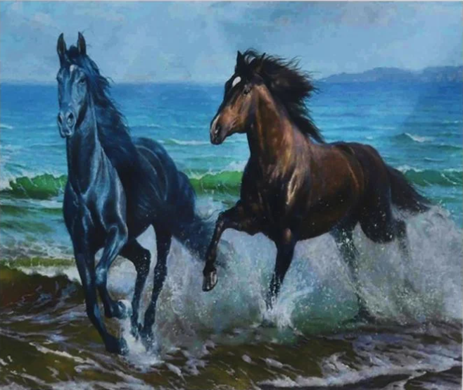 Алмазна мозаїка за номерами Josef Otten Коні 71035_BGLE 40x50 см (MTT-191186)