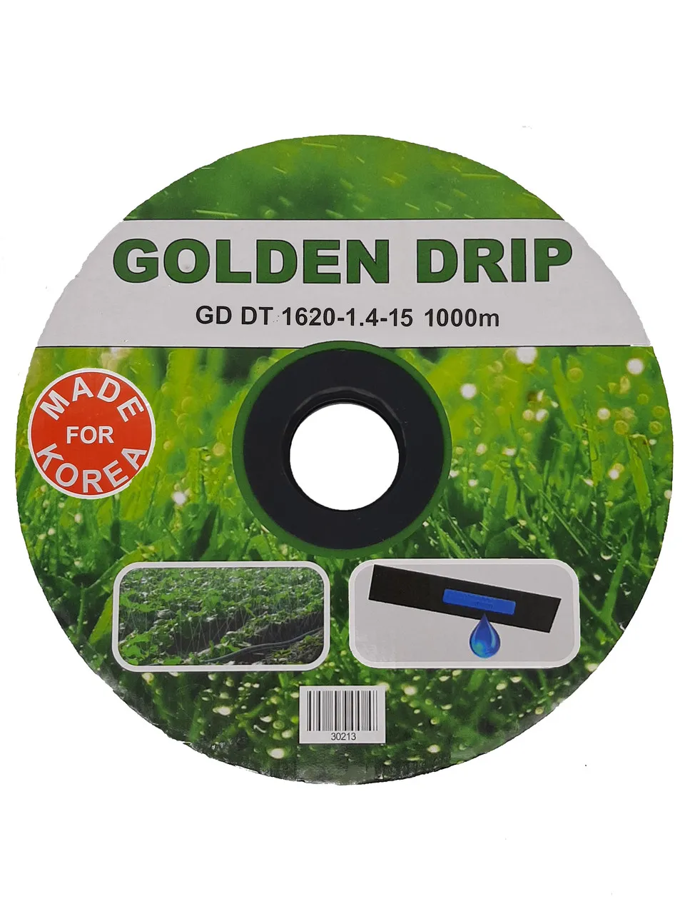 Стрічка крапельна Golden Drip GD DT з плоским емітером 15 см 1000 м 8 mil - фото 1