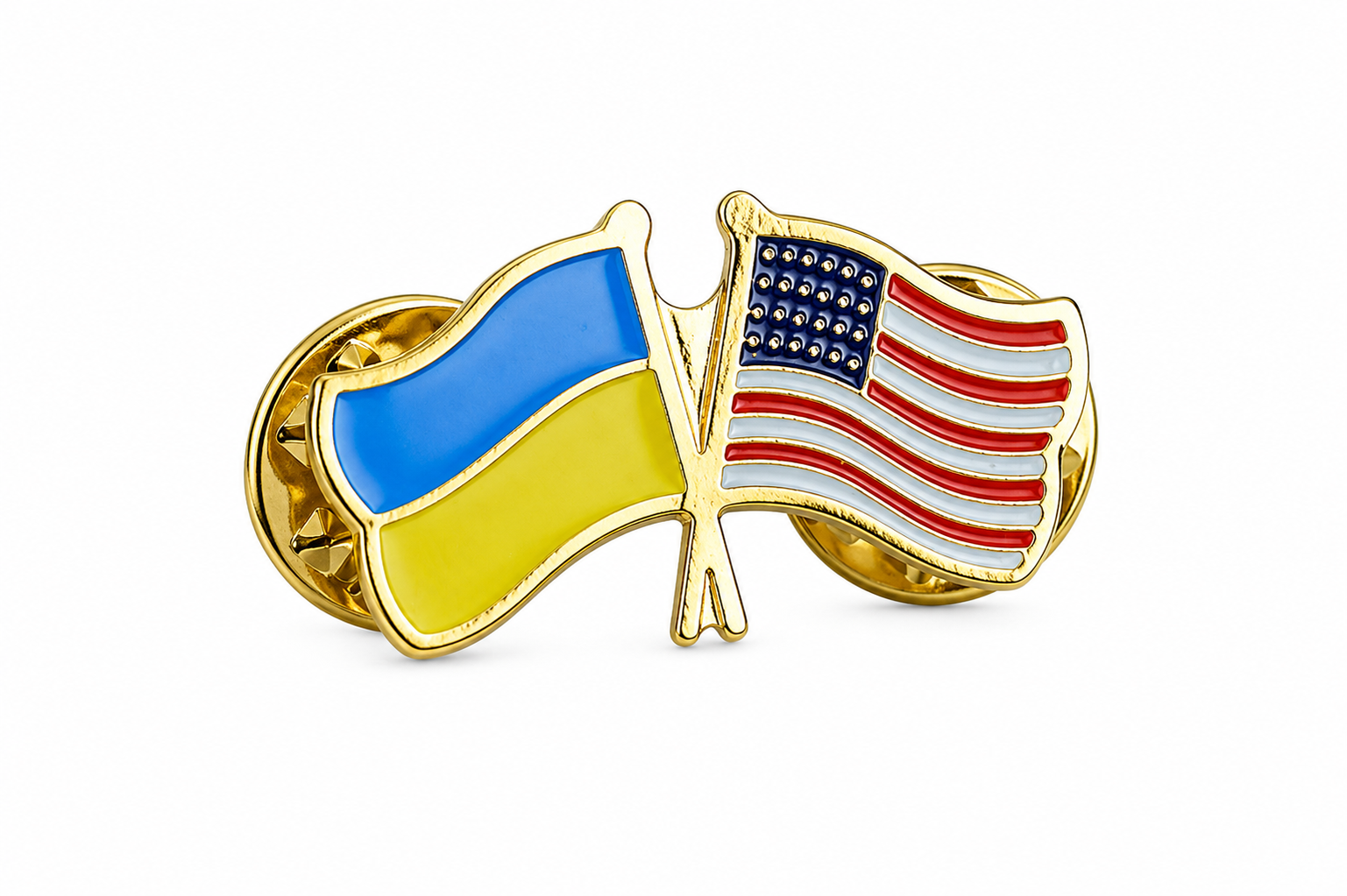 Значок Прапор Україна-США (1892910559)