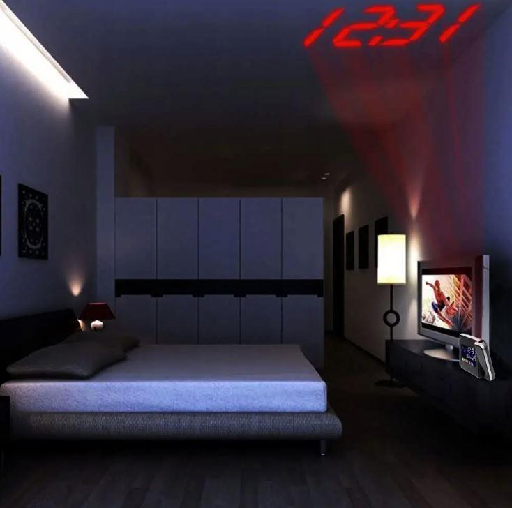 Часы-метеостанция настольные с проектором Color Screen M-8190 Черный - фото 7 Часы-метеостанция настольные с проектором Color Screen M-8190 Черный - фото 7