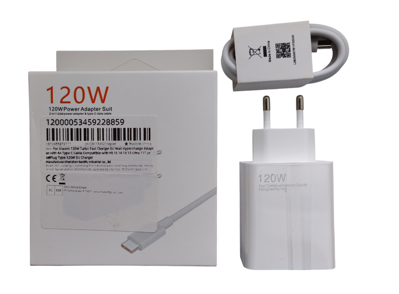 Зарядний пристрій мережевий Hypercharge 120W з кабелем 1 м (32361917)