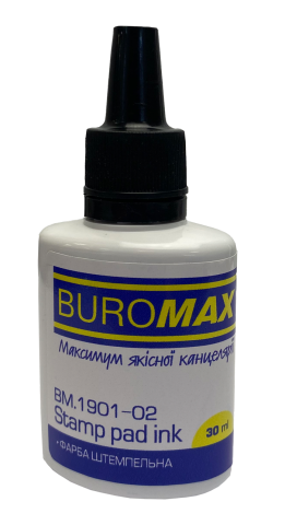 Фарба штемпельна на водній основі 30 мл Чорний (BM.1901-02)